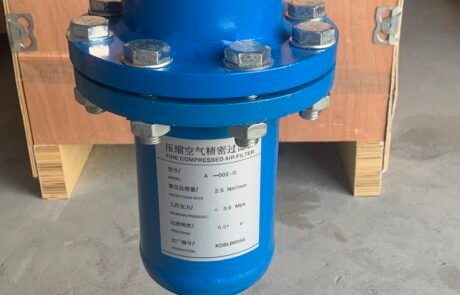 Air filter for semi-auto pet blowing machine